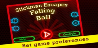 Stickman Escapes Falling Balls